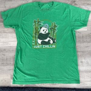 Green Panda Graphic Tee